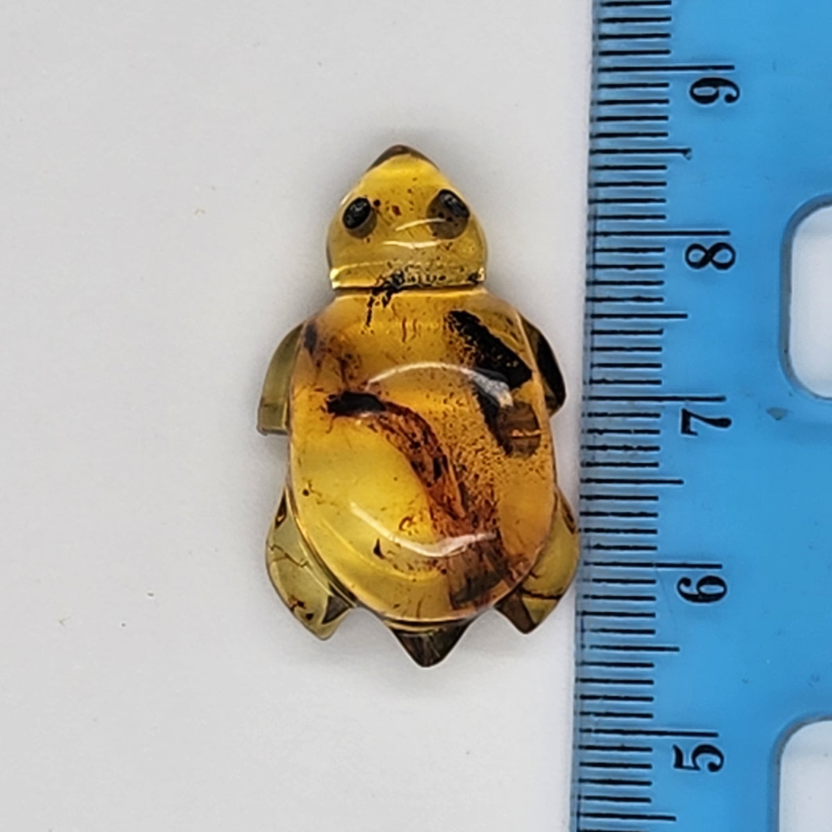 Sea Turtle Amber Carving #7