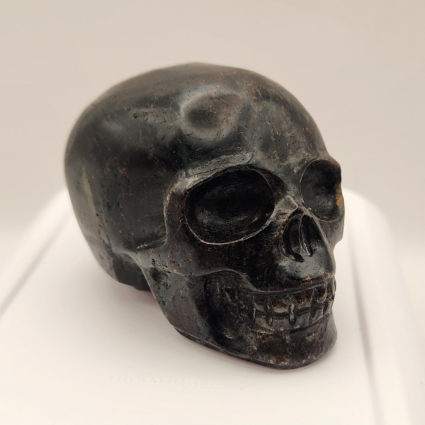 Arfvedsonite Skull - Small 3" - Hand-Carved Crystal Skull #6
