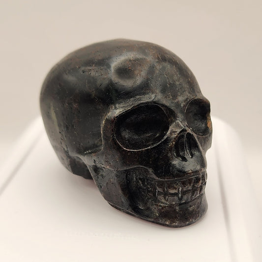 Arfvedsonite Skull - Small 3" - Hand-Carved Crystal Skull #6