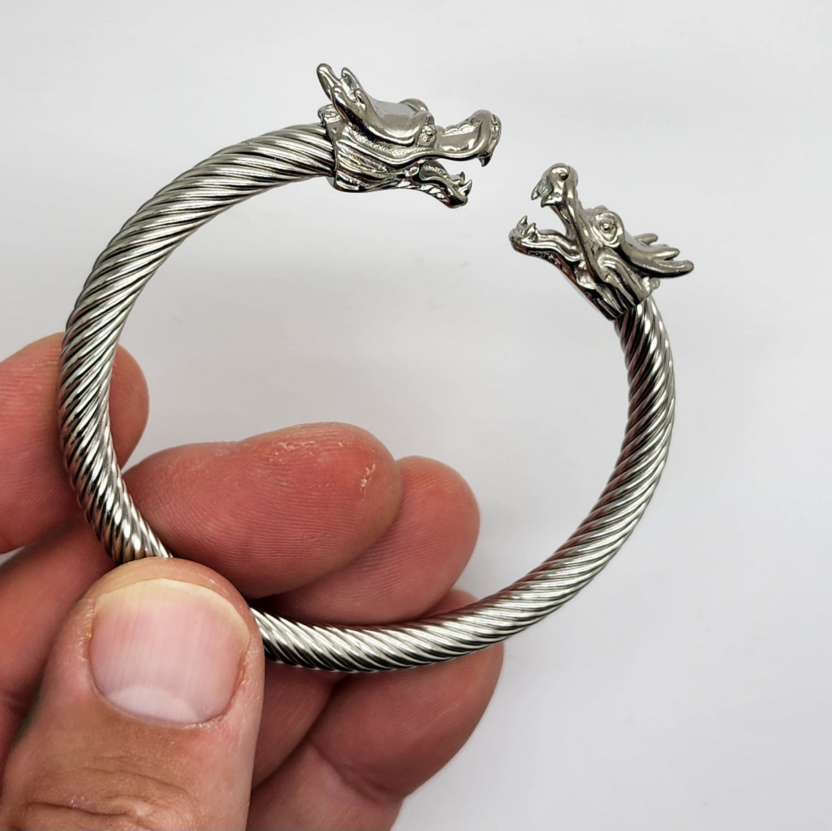Dragon Head Torc Bracelet