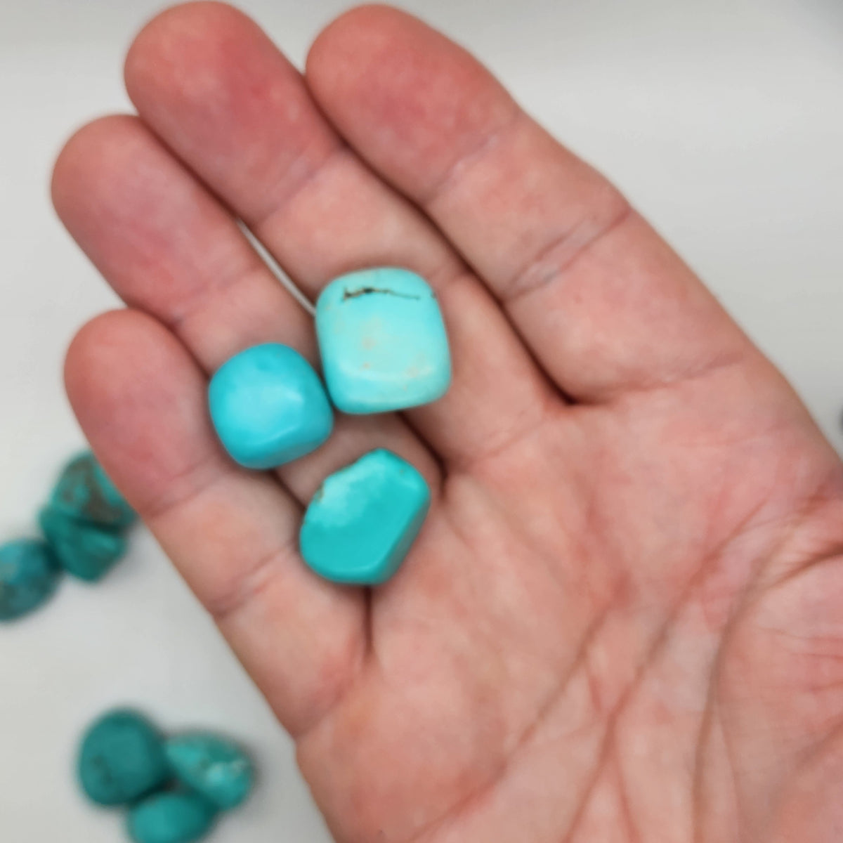 Turquoise Tumbled Natural - 3 Piece