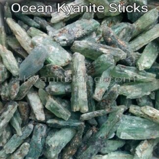 Dark Green Ocean Kyanite Stick Shape 4oz Bag